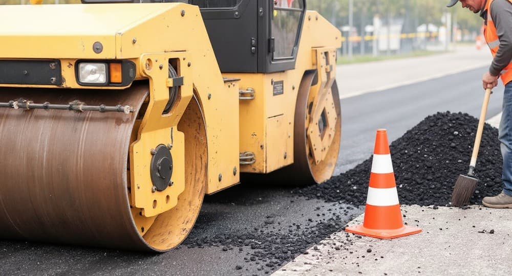 Ilustracja materiału: Intensywne prace na drodze do Radomna: milionowe dofinansowanie i nowa nawierzchnia!